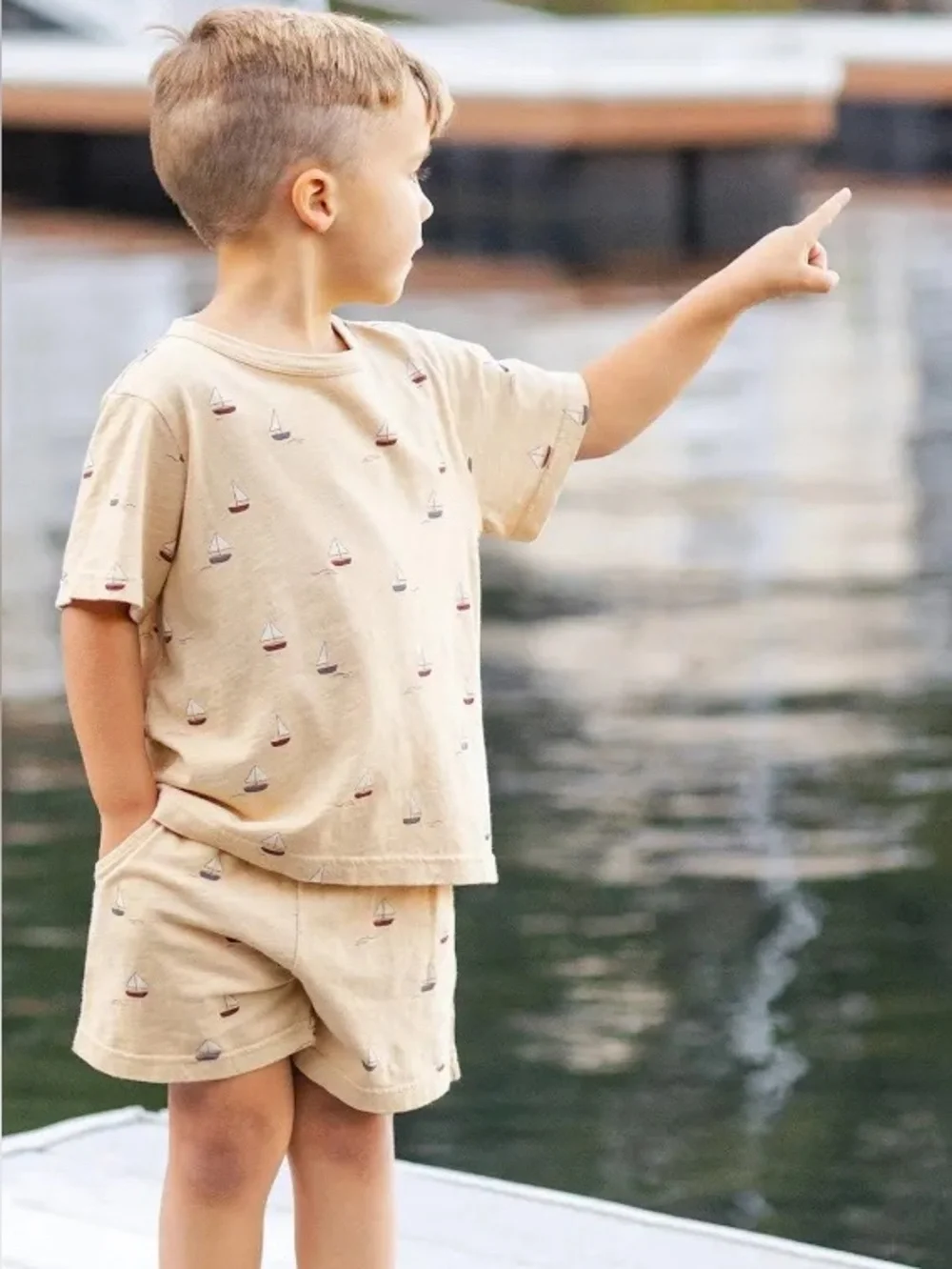 New Rylee + Cru Playset in Sailboats Size 12-18 months